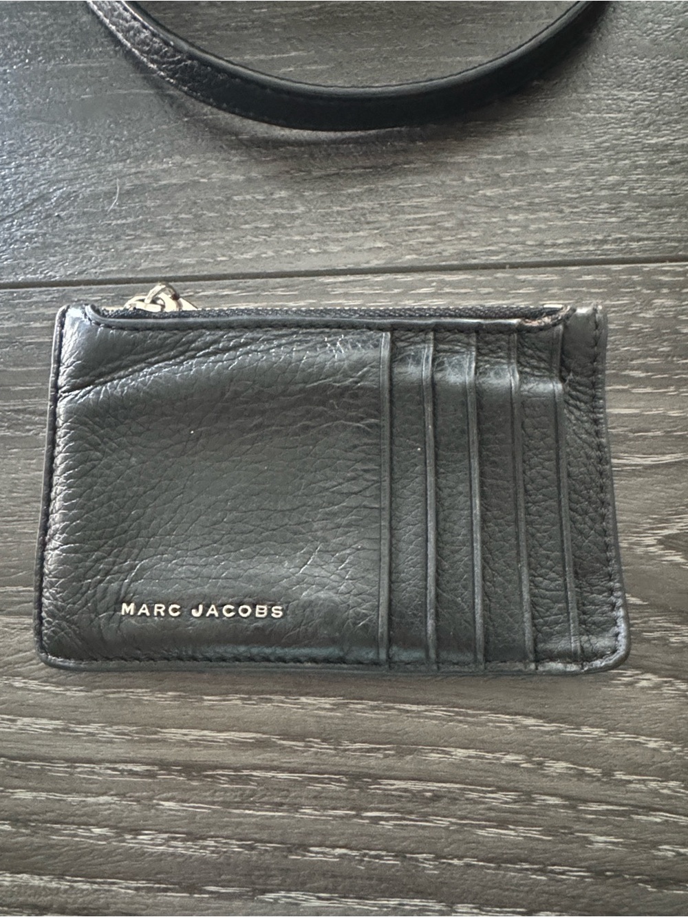 Marc Jacob Black Leather Crossbody Bag with Double-J Accent/with card holder OBO - Picture 8 of 9